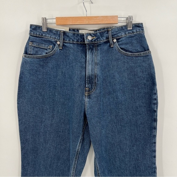 Everlane The Original Curvy Cheeky Straight Jean in Washed Midnight Size 32 Crop - Picture 15 of 15